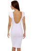 Space Race Midi White Dress